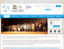 Tablet Screenshot of catedraunesco.com